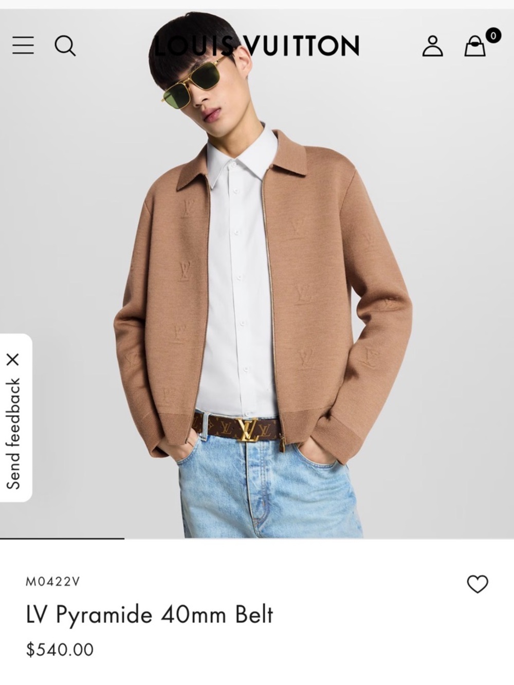 Louis Vuitton reversible  Black Monogram Leather Belt with Gold Buckle Accents - Picture 5 of 6